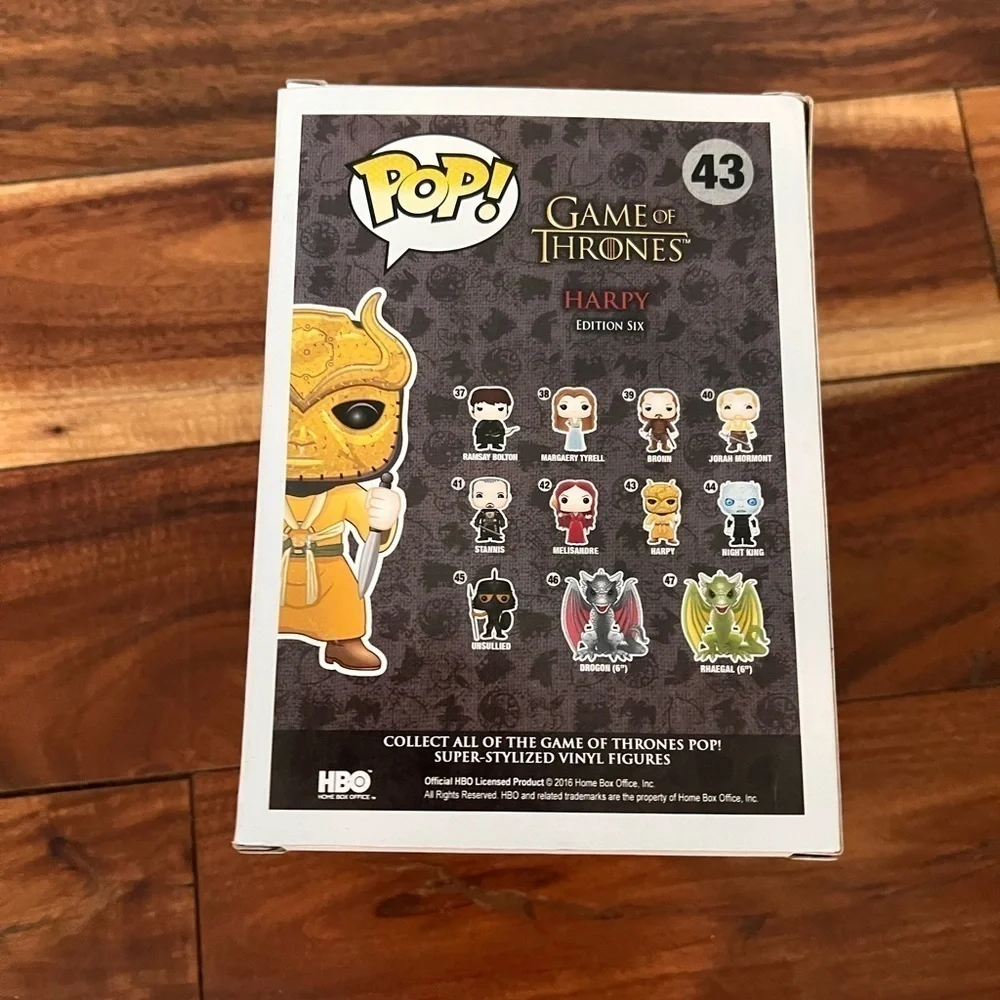 NWT NIB Funko Pop! Harpy 43 Game Of Thrones Vinyl Figure